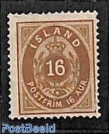 Iceland 1876 16A, Perf. 14:13.5, Stamp Out Of Set, Unused (hinged) - Unused Stamps