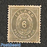 Iceland 1876 6A, Perf. 14:13.5, Stamp Out Of Set, Unused (hinged) - Nuevos