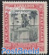 Barbados 1906 1Sh, Stamp Out Of Set, Unused (hinged), Art - Sculpture - Escultura