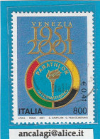 USATI ITALIA 2001 - Ref.0850 "VENEZIA - PANATHLON" 1 Val. - - 1991-00: Oblitérés