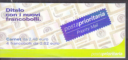 X0140 - ITALIA ITALIE CARNET Ss N°24 ** PRIORITARIA 2002 - Cuadernillos