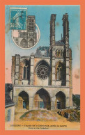A707 / 487 02 - SOISSONS Façade De La Cathédrale Après La Guerre - Soissons