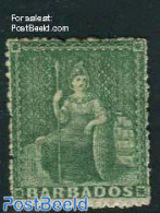 Barbados 1870 1/2p, Unused Hinged, Unused (hinged) - Barbados (1966-...)