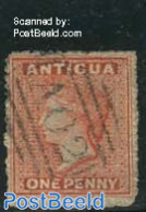 Antigua & Barbuda 1863 1p Red, WM1, Used, Used - Antigua En Barbuda (1981-...)