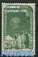 Australian Antarctic Territory 1959 2/3sh, Stamp Out Of Set, Mint NH, Nature - Science - Various - Birds - Penguins - .. - Geography