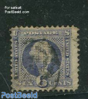 United States Of America 1869 6c Ultramarine, Used, Used Stamps - Oblitérés