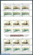 Poland 1995 Railways 2 M/ss, Mint NH, Transport - Railways - Unused Stamps