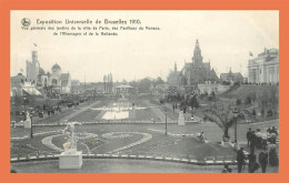 A717 / 321 BRUXELLES Exposition Universelle 1910 Vue Générale Des Jardins - Autres & Non Classés