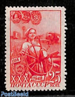 Russia, Soviet Union 1948 25K, Stamp Out Of Set, Mint NH, Various - Agriculture - Ungebraucht