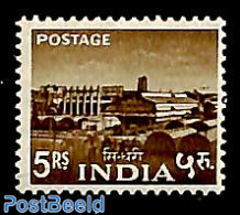 India 1955 5R, Stamp Out Of Set, Mint NH - Ungebraucht