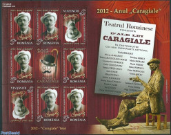 Romania 2012 Luca Caragiale Special M/s, Mint NH, Performance Art - Theatre - Unused Stamps