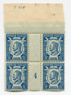 FRANCE N°209 ** RONSARD EN BLOC DE 4 AVEC MILLESIME 4 ( 1924 ) - Millésime