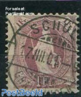 Switzerland 1882 1Fr, Brown-purple, Perf. 11.75:12.25, Used Stamps - Usati