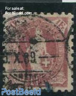 Switzerland 1882 1Fr. Brown-lilac, Perf. 9.75:9.25, Used Stamps - Usati