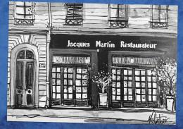 CPM 69 LYON 3 Carte Publicitaire Jacques Martin Restaurateur 209 Rue Duguesclin D'après Une Aquarelle De M Pelletier - Lyon 3
