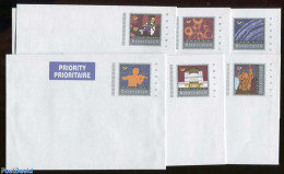 Austria 2001 Envelope Set (6 Covers), Unused Postal Stationary - Briefe U. Dokumente