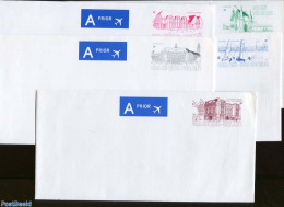 Belgium 1998 Envelope Set, Tourism (5 Covers), Unused Postal Stationary, Various - Tourism - Art - Architecture - Storia Postale