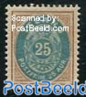 Iceland 1900 25A Brown/Blue, Stamp Out Of Set, Unused (hinged) - Ungebraucht