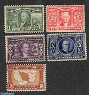 United States Of America 1904 Louisiana Exposition 5v, Unused (hinged), Various - Maps - Nuovi