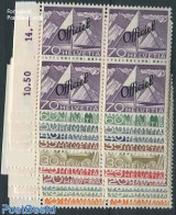 Switzerland 1950 On Service 11v, Blocks Of 4 [+], Mint NH - Otros & Sin Clasificación