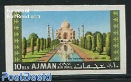 Ajman 1967 Taj Mahal 1v Imperforated, Mint NH - Adschman