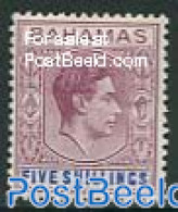 Bahamas 1938 5sh Deep Violet/blue, Stamp Out Of Set, Unused (hinged) - Altri & Non Classificati