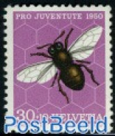 Switzerland 1950 30+10c, Stamp Out Of Set, Mint NH, Nature - Insects - Unused Stamps