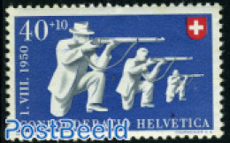 Switzerland 1950 40+10c, Stamp Out Of Set, Mint NH, Sport - Shooting Sports - Sport (other And Mixed) - Ongebruikt