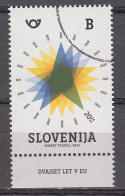 ESLOVENIA 2024 - 20 ANIVERSARIO DE ESLOVENIA EN LA EU - MUESTRA-SPECIMEN A FACIAL - 1 SELLO - Slovénie