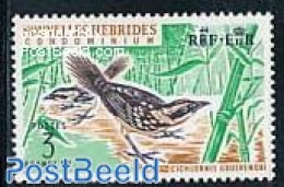 New Hebrides 1965 3F, Stamp Out Of Set, Mint NH, Nature - Birds - Nuovi