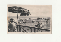 Cartolina Postale SALUTI DALLA SPIAGGIA DI JESOLO Anno 1942 - CAMPARI - VENETO - Venezia (Venice)