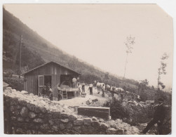 FUNICULAIRE DE SAINT-HILAIRE  // ISERE // OCTOBRE 1920 // CHANTIER DE CONSTRUCTION - Treinen