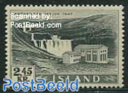 Iceland 1956 2.45Kr, Stamp Out Of Set, Mint NH, Nature - Water, Dams & Falls - Ongebruikt