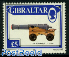 Gibraltar 1987 Stamp Out Of Set, Mint NH, Various - Weapons - Non Classés