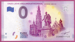 0-Euro ZEAQ 2019-1  ONZE-LIEVE-VROUWEKATHEDRAAL - ANTWERPEN ANNO 1518 - Privatentwürfe