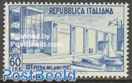 Italy 1952 Milano Fair 1v, Unused (hinged), Transport - Ships And Boats - Otros & Sin Clasificación