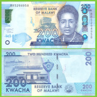 MALAWI 200 KWACHA 2022 P-W65A UNC - Malawi