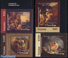 Guyana 2003 Hermitage, Paintings 4v, Mint NH, Art - Paintings - Guyane (1966-...)