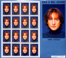 Ghana 1995 John Lennon M/s, Mint NH, Performance Art - Music - Popular Music - Música