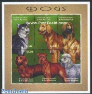 Grenada Grenadines 2000 Dogs 6v M/s, Mint NH, Nature - Dogs - Grenade (1974-...)