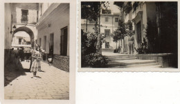 2 Photos Anciennes -  ESPAGNE  -  SEVILLE -  1933 - Places