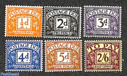 Great Britain 1954 Postage Due 6v, Mint NH - Sin Clasificación