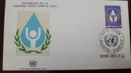 D)1977, ARGENTINA, FIRST DAY COVER, ISSUE, UNITED NATIONS CONFERENCE ON WATER, FDC - Other & Unclassified