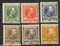 Denmark 1904 King Christian IX 6v, Unused (hinged), History - Kings & Queens (Royalty) - Unused Stamps