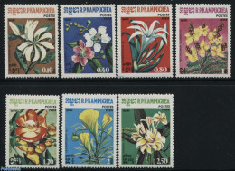 Cambodia 1984 Flowers 7v, Mint NH, Nature - Flowers & Plants - Cambodge