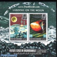 Aden 1967 Lunar Project S/s, Mint NH, Transport - Space Exploration - Autres & Non Classés