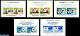 Korea, South 1983 Travels 5 S/s, Mint NH, History - Flags - Politicians - Korea (Süd-)