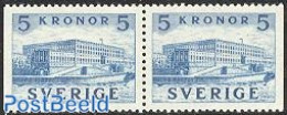 Sweden 1958 Definitive Booklet Pair, Mint NH, Art - Castles & Fortifications - Nuevos