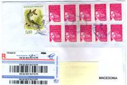 France,2021,RR Letter Sent To Macedonia,cancel La Poste 37610A,13.07.2021 As Scan - Briefe U. Dokumente