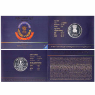 INDIA 2023 DIAMOND JUBILEE YEAR OF CENTRAL BUREAU OF INVESTIGATION(CBI) PROOF COIN OF 60 RUPEES RARE - Indien